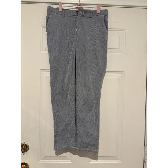 Womens sz 4 Tommy Hilfiger blue/white striped pants #367 - Picture 1 of 2